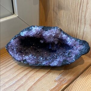 Geode Bookend/Decor Piece in Purple
